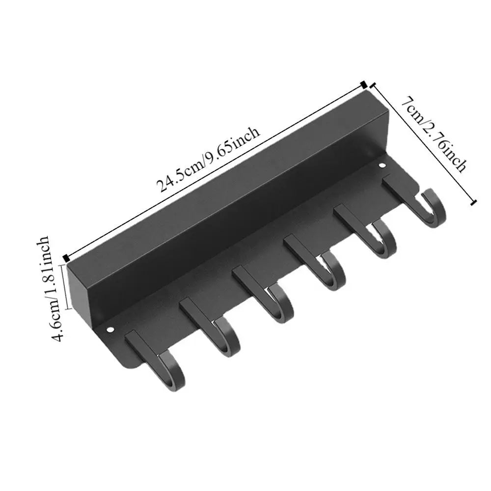DOMIRA Wall Mounted Key Holder Self-Adhesive Key Rack DOMIRA Wall Mounted Key Holder Self-Adhesive Key Rack